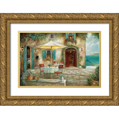 Casa DAmore Gold Ornate Wood Framed Art Print with Double Matting by Manning, Ruane