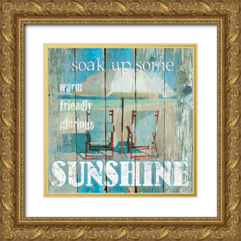 Sunshine Gold Ornate Wood Framed Art Print with Double Matting by Robinson, Carol