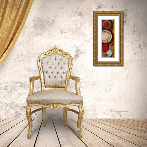 Encircled I Gold Ornate Wood Framed Art Print with Double Matting by Alldredge, Joy