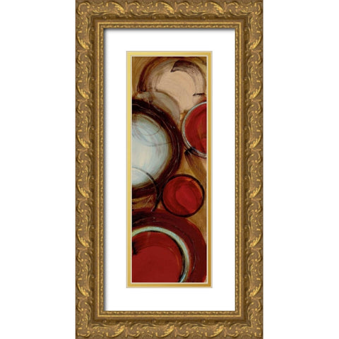 Encircled II Gold Ornate Wood Framed Art Print with Double Matting by Alldredge, Joy