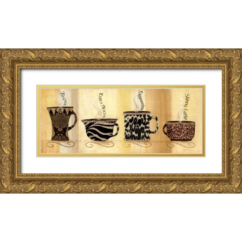 Cafe Exotica II Gold Ornate Wood Framed Art Print with Double Matting by Tava Studios