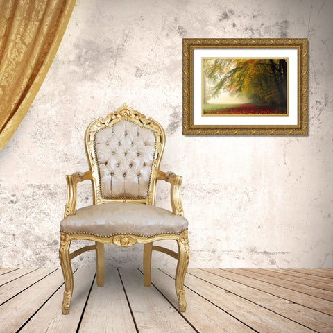 Your Beauty Silences Me Gold Ornate Wood Framed Art Print with Double Matting by Weisz, Irene