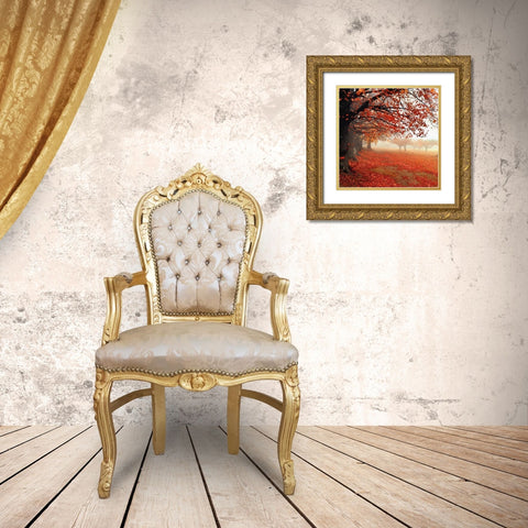 All For Show Gold Ornate Wood Framed Art Print with Double Matting by Weisz, Irene
