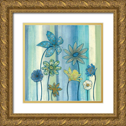 Nigellas Arrangement I Gold Ornate Wood Framed Art Print with Double Matting by Tava Studios