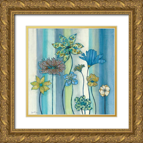 Nigellas Arrangement II Gold Ornate Wood Framed Art Print with Double Matting by Tava Studios