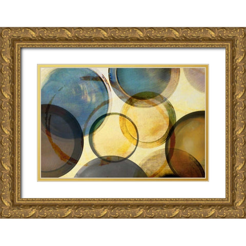 Worlds Collide Gold Ornate Wood Framed Art Print with Double Matting by Craven, Katrina