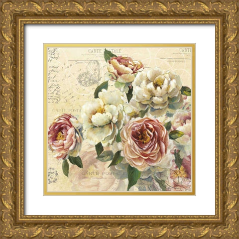 Scented Letter I Gold Ornate Wood Framed Art Print with Double Matting by Robinson, Carol