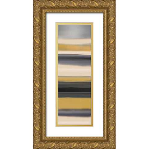 Golden Dawn II Gold Ornate Wood Framed Art Print with Double Matting by Jill, Susan