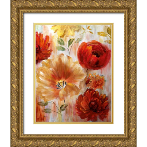 Touched By Sunlight Gold Ornate Wood Framed Art Print with Double Matting by Nan