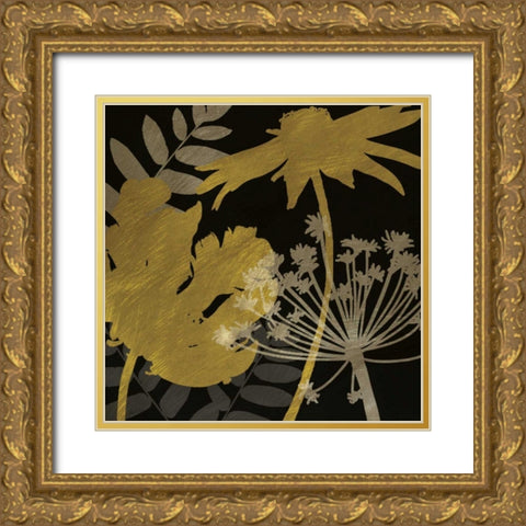 Shimmering Light III Gold Ornate Wood Framed Art Print with Double Matting by Craven, Katrina