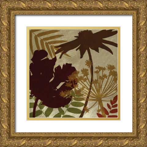 Spice Shimmering Gold Ornate Wood Framed Art Print with Double Matting by Craven, Katrina