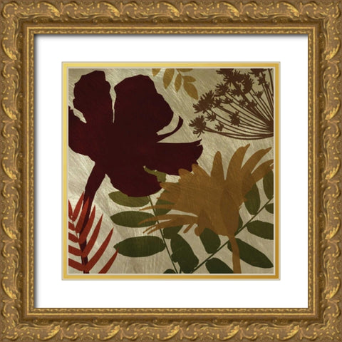 Spice Shimmering Gold Ornate Wood Framed Art Print with Double Matting by Craven, Katrina