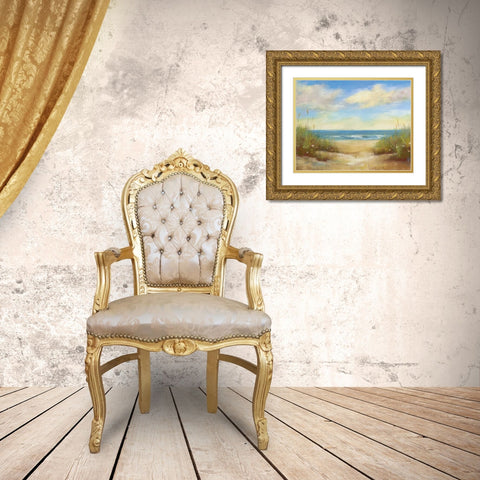Serenity I Gold Ornate Wood Framed Art Print with Double Matting by Margulis, Karen