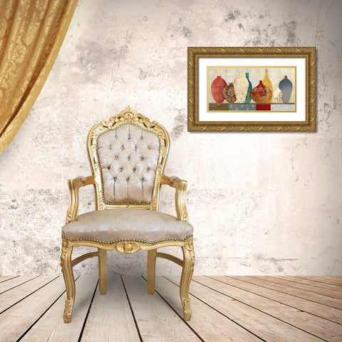 Collection Of Memories Gold Ornate Wood Framed Art Print with Double Matting by Tava Studios