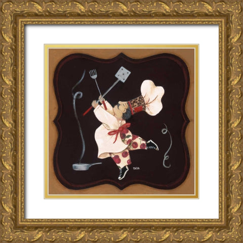 In Short Order II Gold Ornate Wood Framed Art Print with Double Matting by Tava Studios