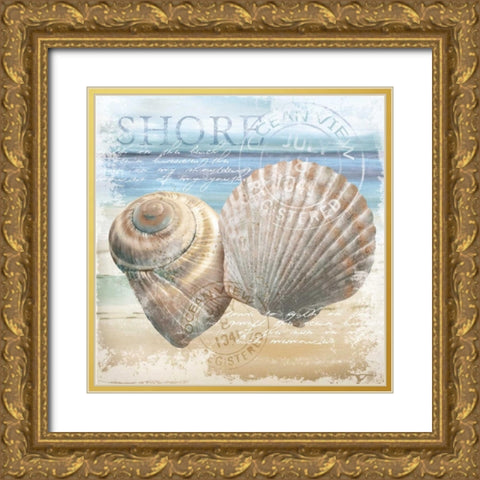 The Shore Gold Ornate Wood Framed Art Print with Double Matting by Knutsen, Conrad