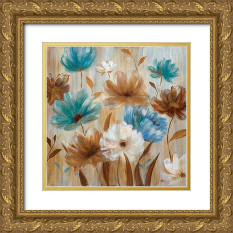 Fionas Garden I Gold Ornate Wood Framed Art Print with Double Matting by Nan