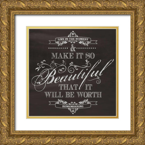 Beautiful Gold Ornate Wood Framed Art Print with Double Matting by Havoc Gifts