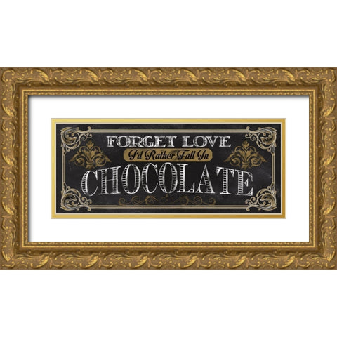 Chocolate Gold Ornate Wood Framed Art Print with Double Matting by Knutsen, Conrad