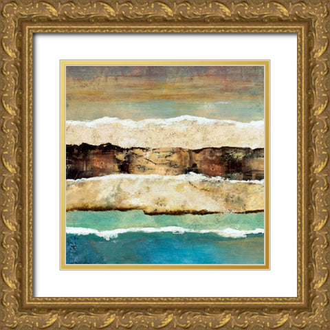 On Edge Revisited I Gold Ornate Wood Framed Art Print with Double Matting by Olson, Norm