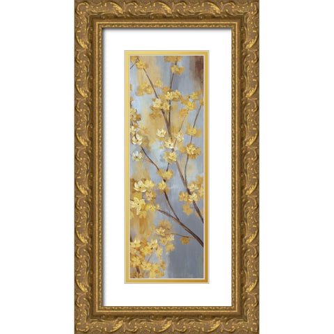 Forsythia Garden II Gold Ornate Wood Framed Art Print with Double Matting by Nan