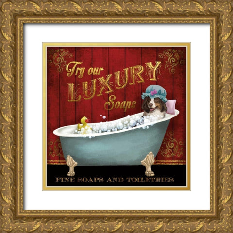 Luxury Soaps Gold Ornate Wood Framed Art Print with Double Matting by Knutsen, Conrad