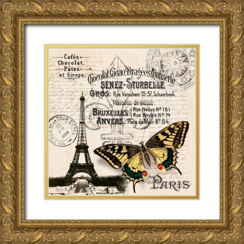 Chocolat I Gold Ornate Wood Framed Art Print with Double Matting by Craven, Katrina