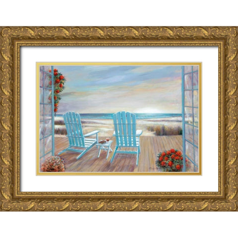 Serendipity Gold Ornate Wood Framed Art Print with Double Matting by Manning, Ruane