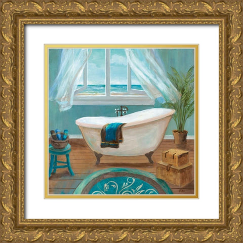 Soft Breeze II Gold Ornate Wood Framed Art Print with Double Matting by Nan