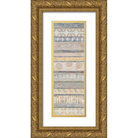 Natural Patterns Gold Ornate Wood Framed Art Print with Double Matting by Tava Studios