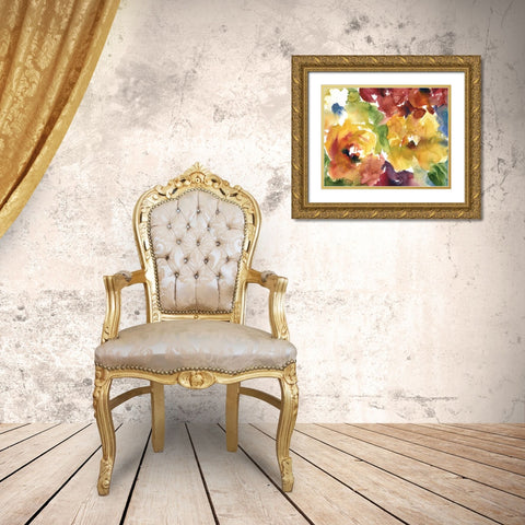 Summer Wash IV Gold Ornate Wood Framed Art Print with Double Matting by Robinson, Carol