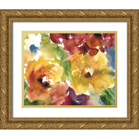Summer Wash IV Gold Ornate Wood Framed Art Print with Double Matting by Robinson, Carol