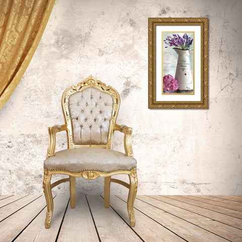 Paris Bouquet II Gold Ornate Wood Framed Art Print with Double Matting by Robinson, Carol