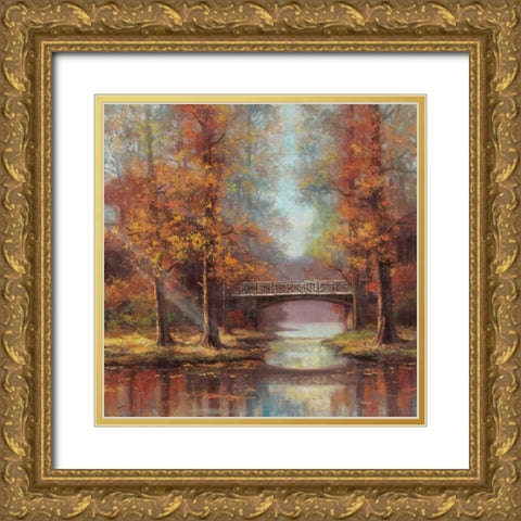 Bridge of Peace I Gold Ornate Wood Framed Art Print with Double Matting by Chiu, T.C.