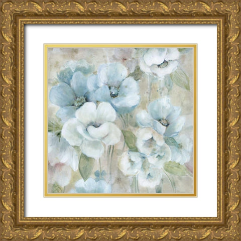 Pastel Garden II Gold Ornate Wood Framed Art Print with Double Matting by Robinson, Carol