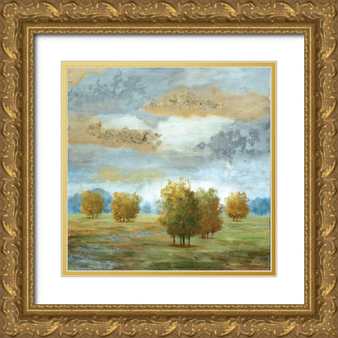 Lush Meadow II Gold Ornate Wood Framed Art Print with Double Matting by Nan