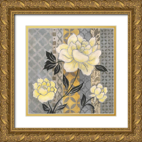 Treasure Garden I Gold Ornate Wood Framed Art Print with Double Matting by Tava Studios