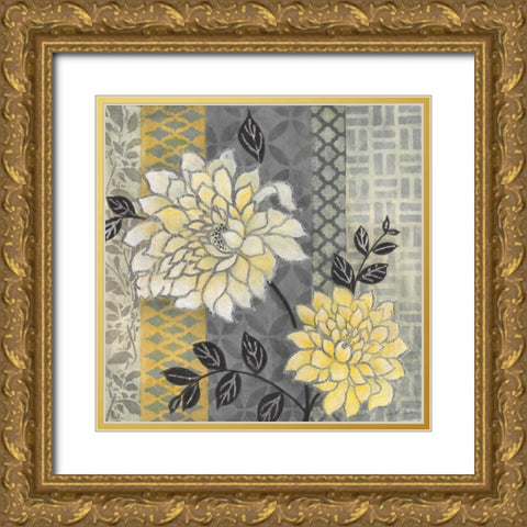 Treasure Garden II Gold Ornate Wood Framed Art Print with Double Matting by Tava Studios