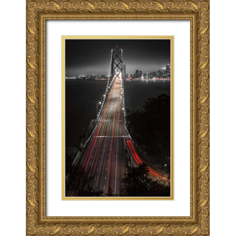 The Bay Gold Ornate Wood Framed Art Print with Double Matting by Reed, Aaron