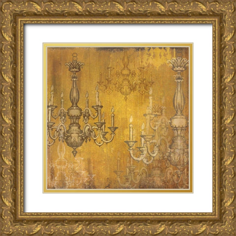 All Aglow Gold Ornate Wood Framed Art Print with Double Matting by Donovan, Maria