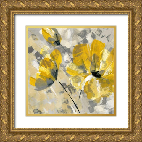 Buttercup II Gold Ornate Wood Framed Art Print with Double Matting by Craven, Katrina