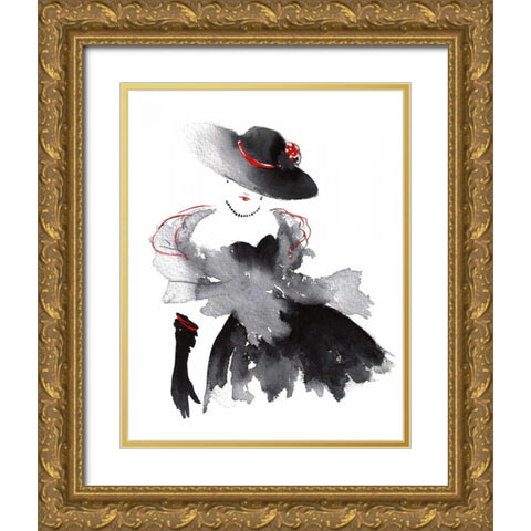 Evening Out I Gold Ornate Wood Framed Art Print with Double Matting by McNaughton, Rachel