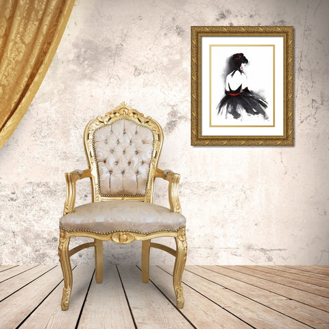 Evening Out II Gold Ornate Wood Framed Art Print with Double Matting by McNaughton, Rachel