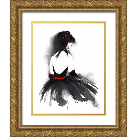 Evening Out II Gold Ornate Wood Framed Art Print with Double Matting by McNaughton, Rachel