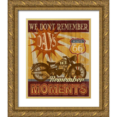 Remember Moments Gold Ornate Wood Framed Art Print with Double Matting by Knutsen, Conrad