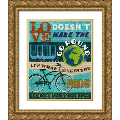 The Ride Gold Ornate Wood Framed Art Print with Double Matting by Knutsen, Conrad