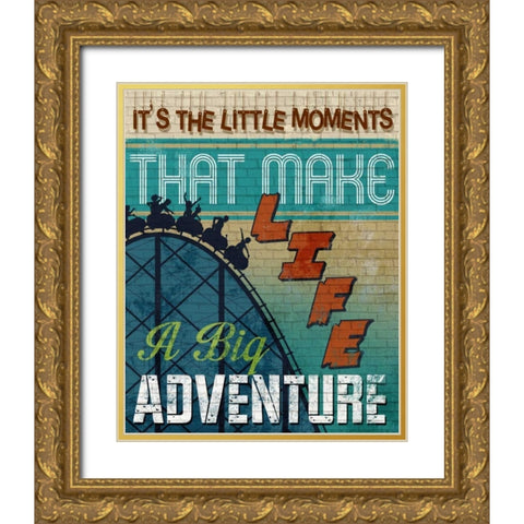 A Big Adventure Gold Ornate Wood Framed Art Print with Double Matting by Knutsen, Conrad