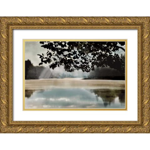 Morning Bliss II Gold Ornate Wood Framed Art Print with Double Matting by Weisz, Irene
