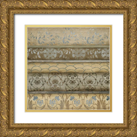 Decorato Gold Ornate Wood Framed Art Print with Double Matting by Tava Studios