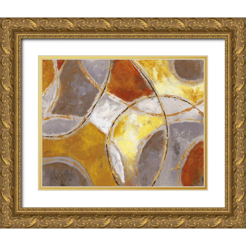 Catching Light Gold Ornate Wood Framed Art Print with Double Matting by Nan